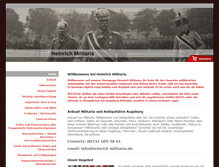 Tablet Screenshot of heinrich-militaria.de